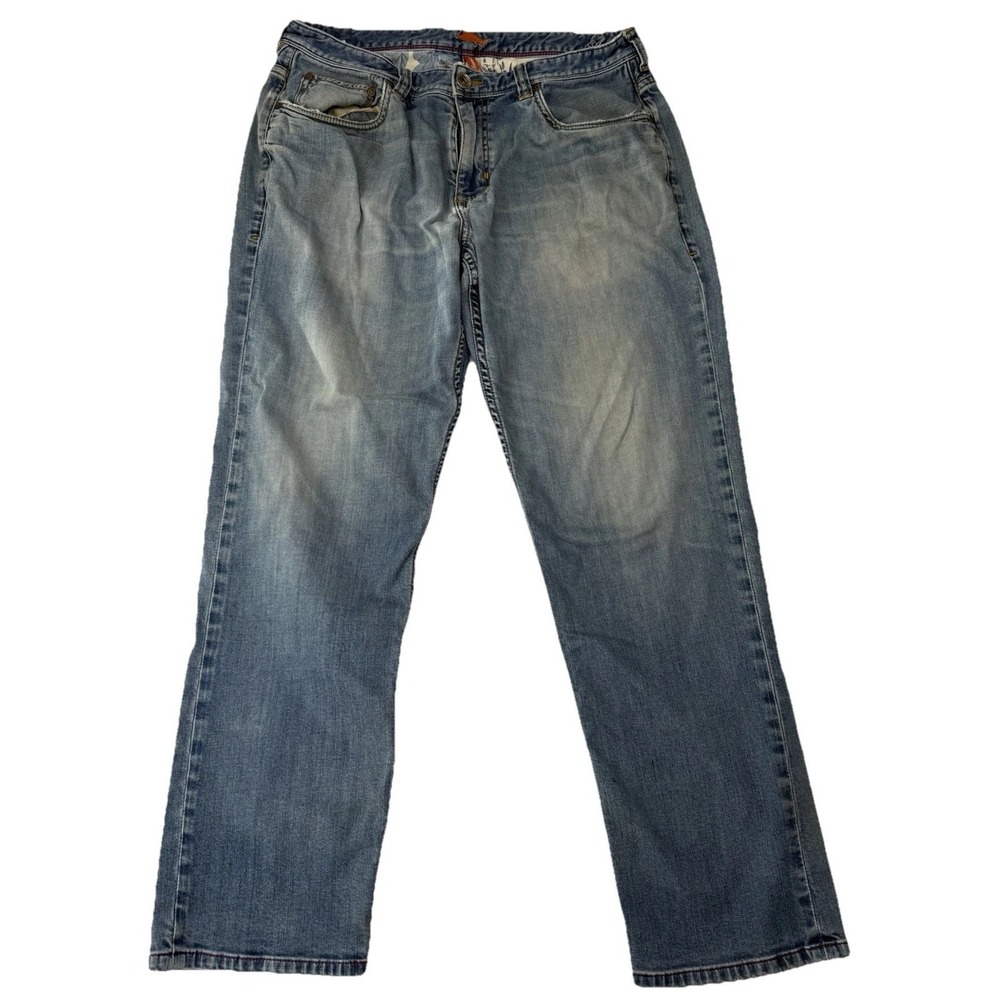 Tommy Bahama Jeans Mens 34x30 Blue Sand Drifter Denim Straight Stretch Casual